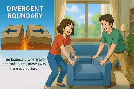 Divergent Boundary Meaning