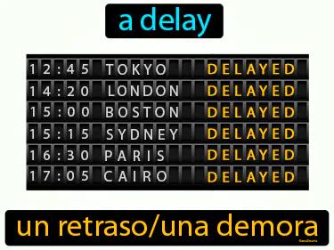 Un Retraso Meaning