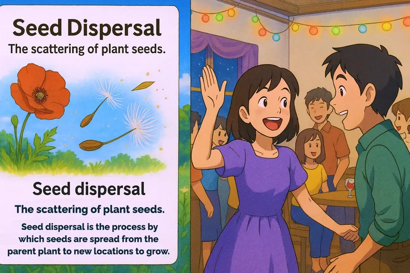 Seed Dispersal Meaning Seed Dispersal Meaning