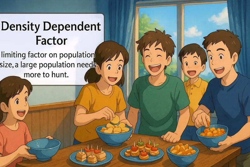 Density Dependent Factor Meaning Density Dependent Factor Meaning