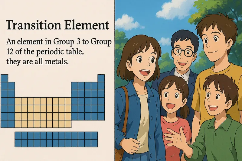 Transition Element Meaning Transition Element Meaning