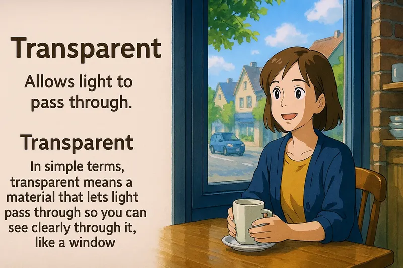 Transparent Meaning Transparent Meaning