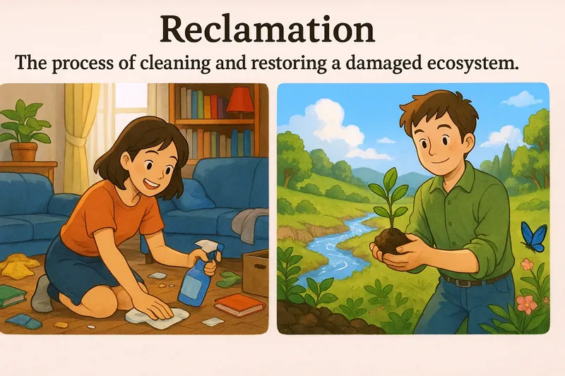 Reclamation Meaning Reclamation Meaning