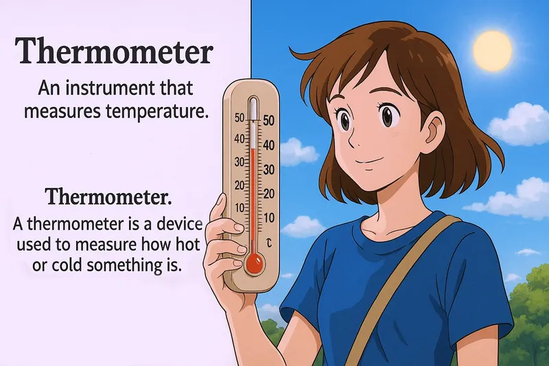 Thermometer Meaning Thermometer Meaning