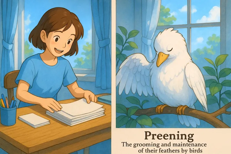 Preening Meaning Preening Meaning