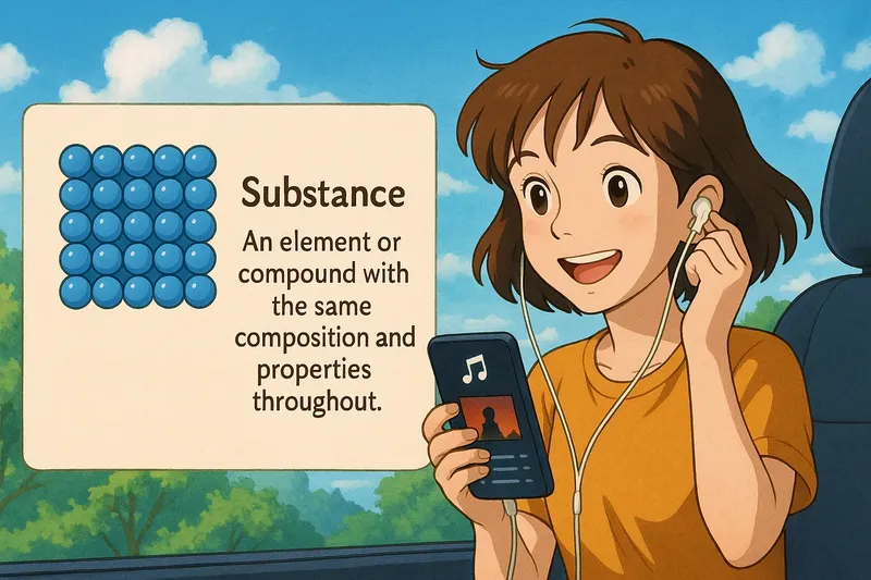 Substance Meaning Substance Meaning