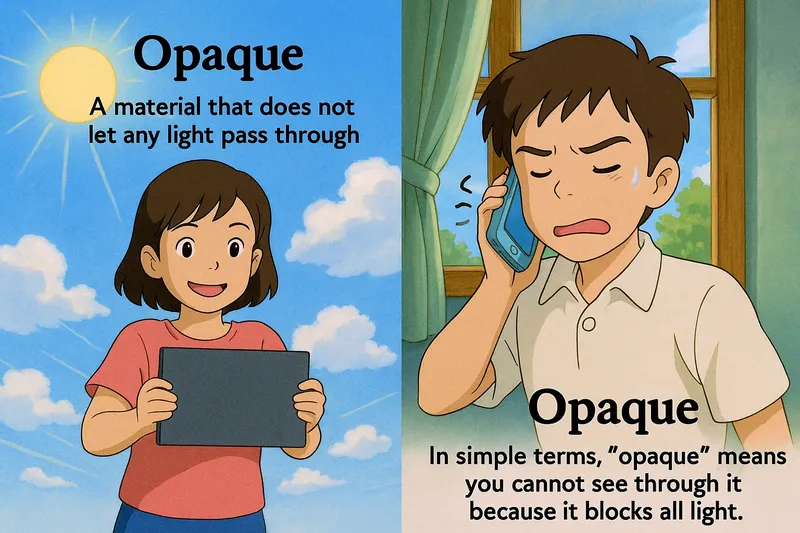 Opaque Meaning Opaque Meaning