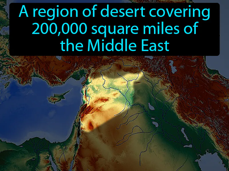 Syrian Desert Definition Syrian Desert Definition